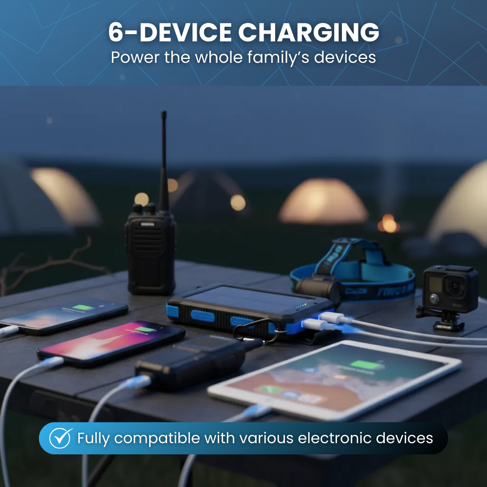 ForgePower™ Wireless Solar Power Bank