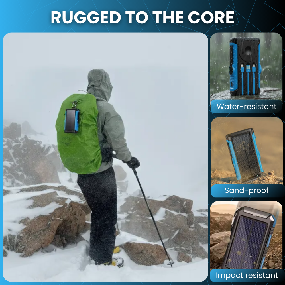 ForgePower™ Wireless Solar Power Bank