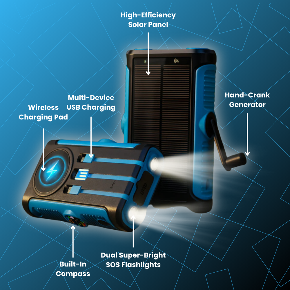 ForgePower™ Wireless Solar Power Bank